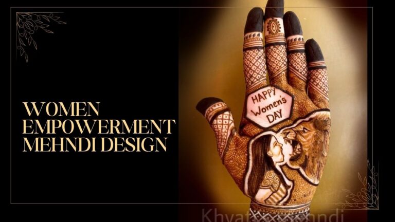 Women Empowerment Mehndi Design
