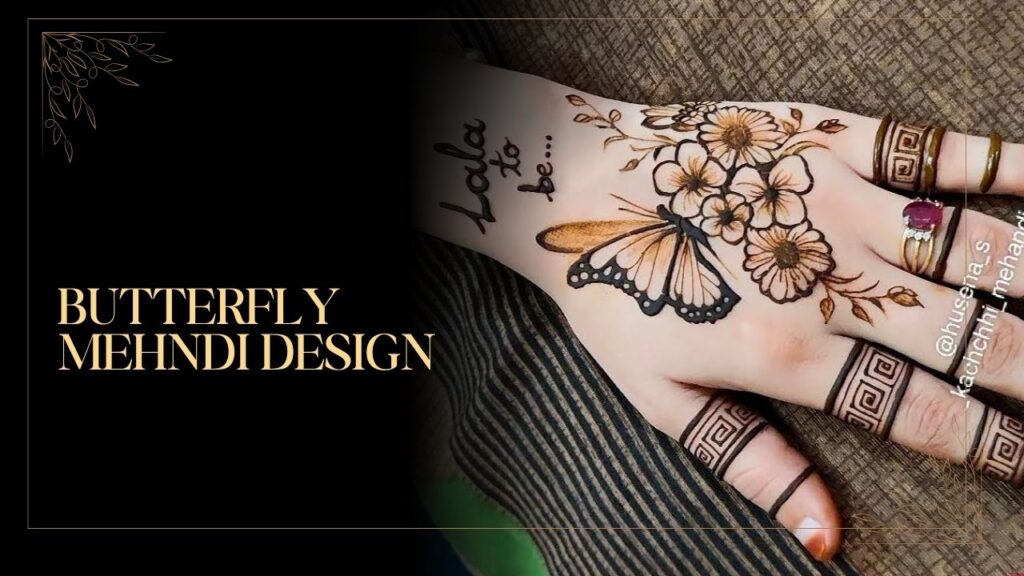 Butterfly mehndi design