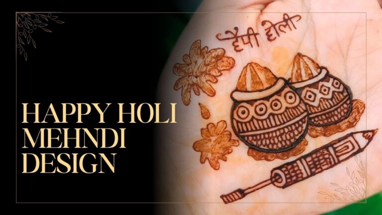 Happy Holi Mehndi Design