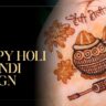 Happy Holi Mehndi Design