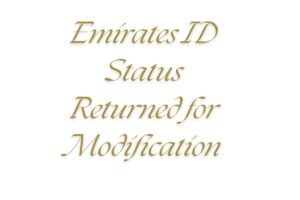 Read more about the article Emirates ID Status Returned for Modification: A Simple Guide to Fix It