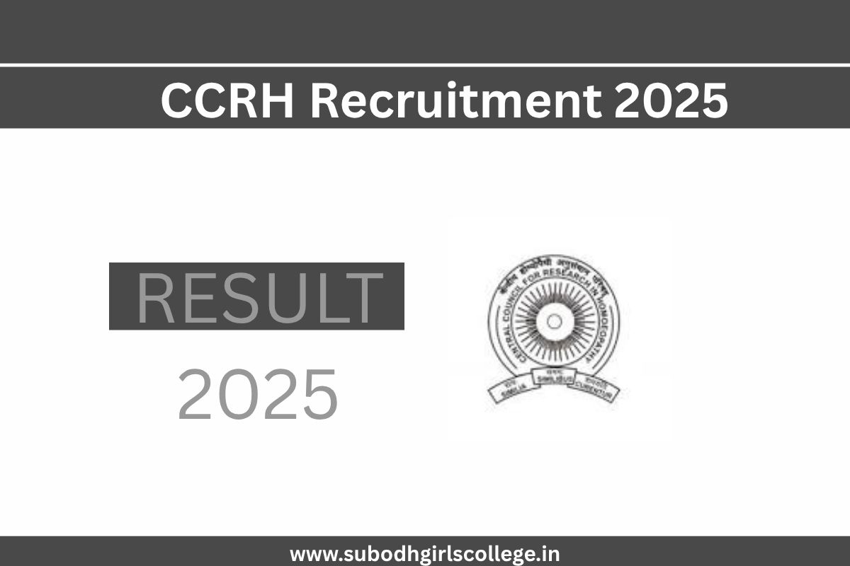Read more about the article CCRH Recruitment 2025 For 31 Assistant Warden and Various Posts @ ccrhindia.ayush.gov.in