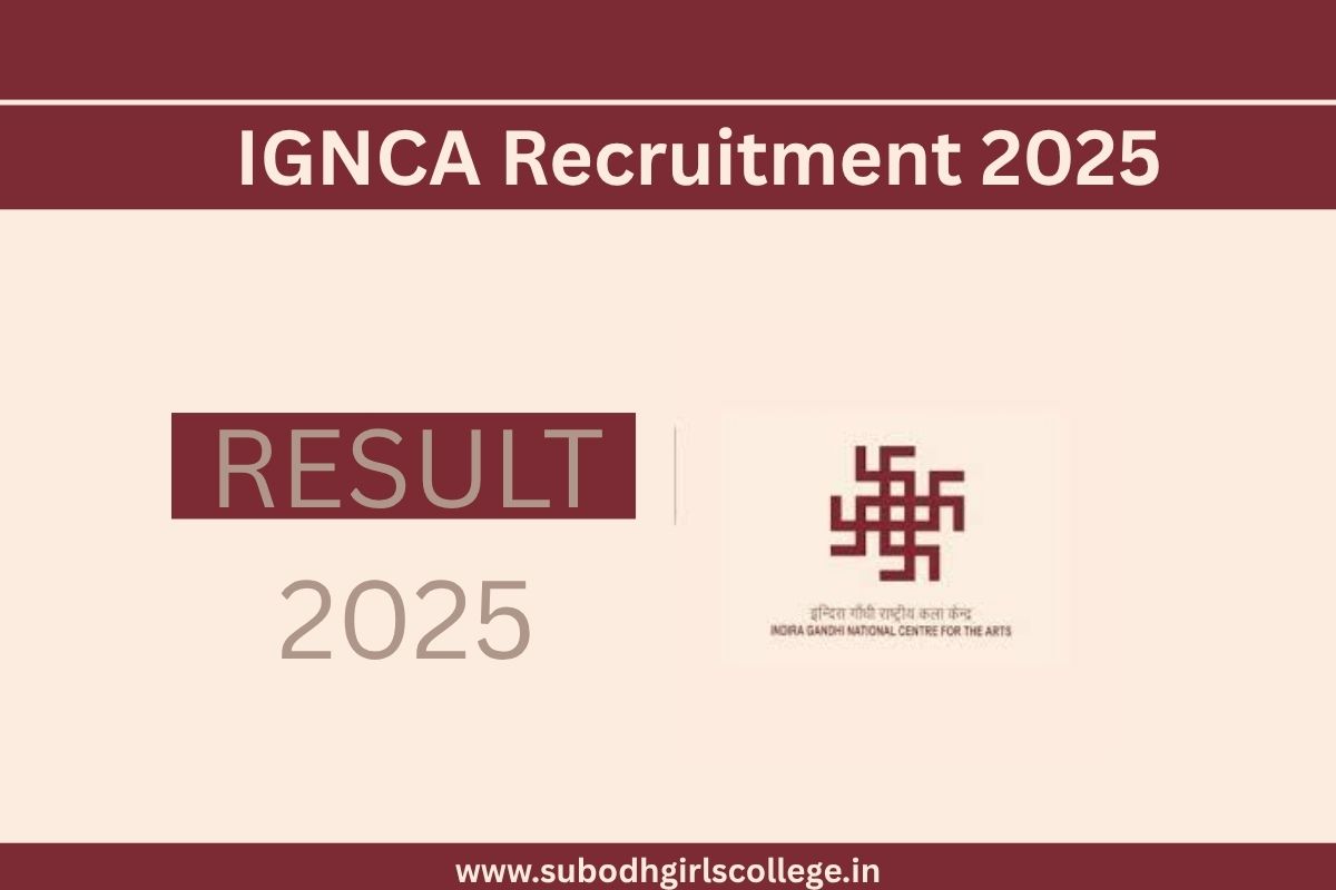Read more about the article IGNCA Recruitment 2025 For Director, Financial Advisor and Chief Accounts Officer @ignca.gov.in