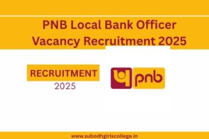 Read more about the article PNB Local Bank Officer Vacancy Recruitment 2025 @pnbindia.in/Recruitments