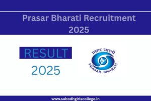 Read more about the article Prasar Bharati Recruitment 2025 For 14 Videographer and Various Posts @prasarbharati.gov.in
