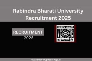 Read more about the article Rabindra Bharati University Recruitment 2025 For Theatre Artist @rbu.ac.in
