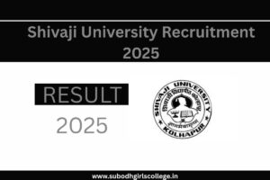 Read more about the article Shivaji University Recruitment 2025 For 5 Processing Based computer Operator @unishivaji.ac.in