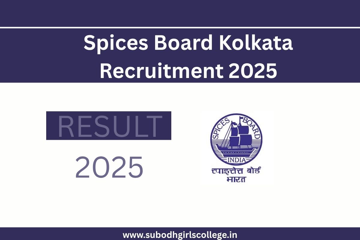 Read more about the article Spices Board Kolkata Recruitment 2025 For Trainee Analyst @indianspices.com