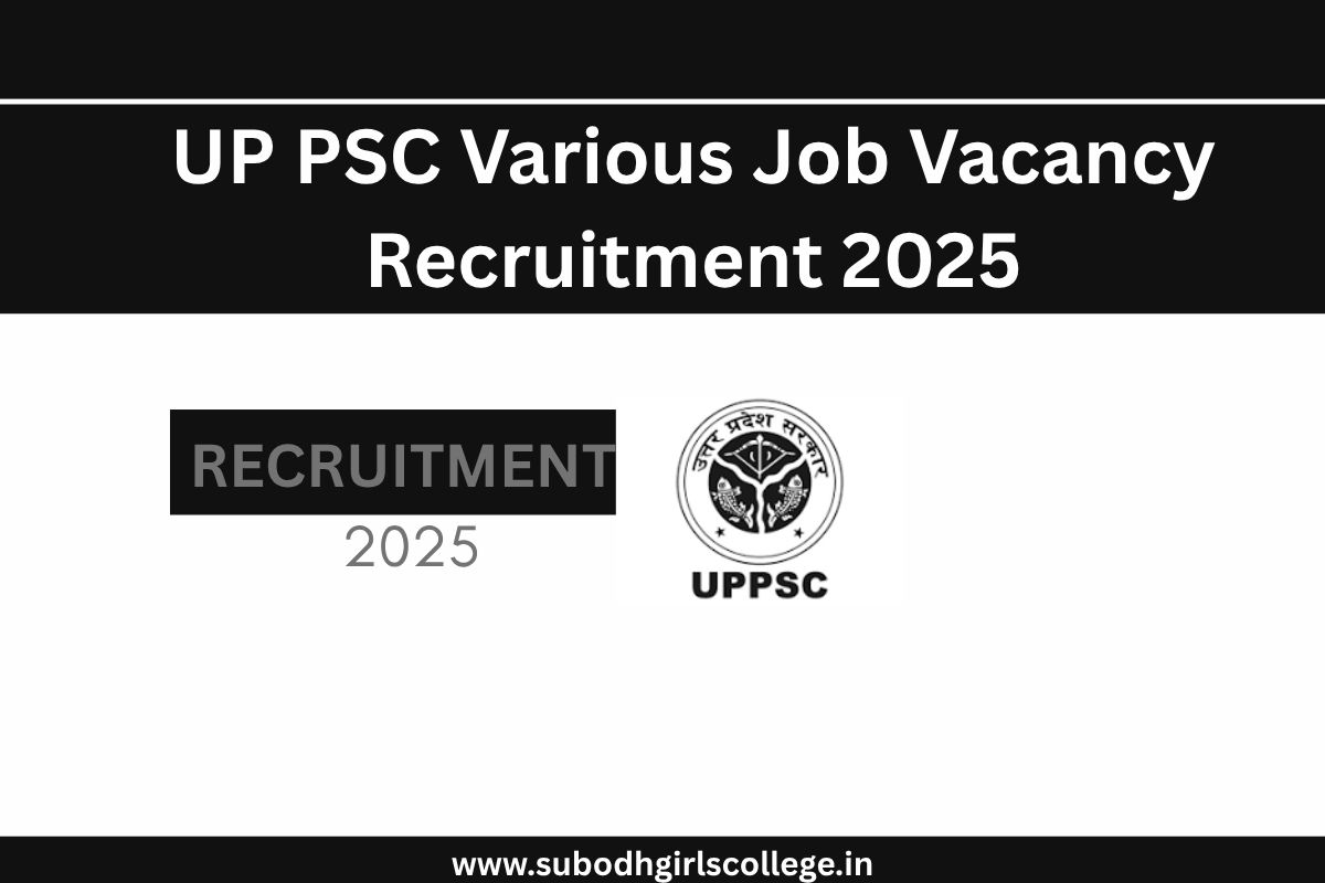 Read more about the article UP PSC Various Job Vacancy Recruitment 2025