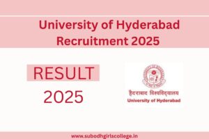 Read more about the article University of Hyderabad Recruitment 2025 For 52 Non-Faculty Positions @uohyd.ac.in