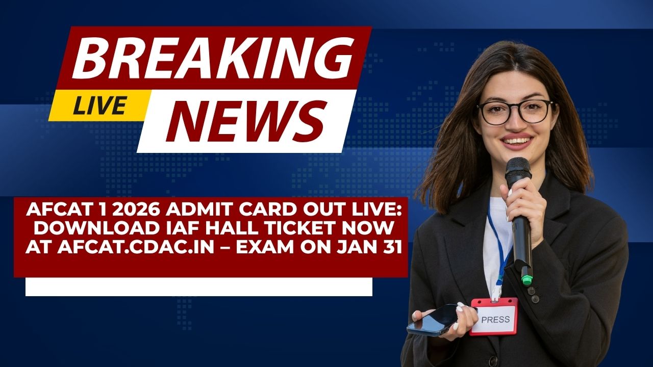 AFCAT 1 2026 Admit Card